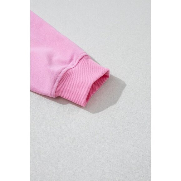 NWT AMELIA BUBBLEGUM PINK PEARL CREWNECK SWEATER - Picture 14 of 16